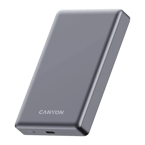 Canyon Power Bank OnPower 510 Magnetic | 10000 mAh Pelēks 2 img.