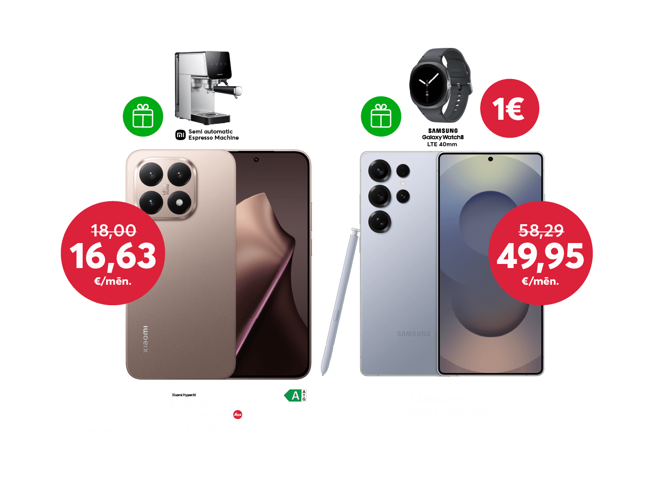 Pērc Siaomi 15T telefonu par 599 eiro iepriekšējo 648 eiro vietā un dāvanā saņem Xiaomi kafijas aparātu! Vai pērc Samsung Galaxy S25 ultra par 1199 eiro iepriekšējo 1399 eiro vietā un dāvanā saņem Samsung Galaxy Watch8 par 1 eiro!