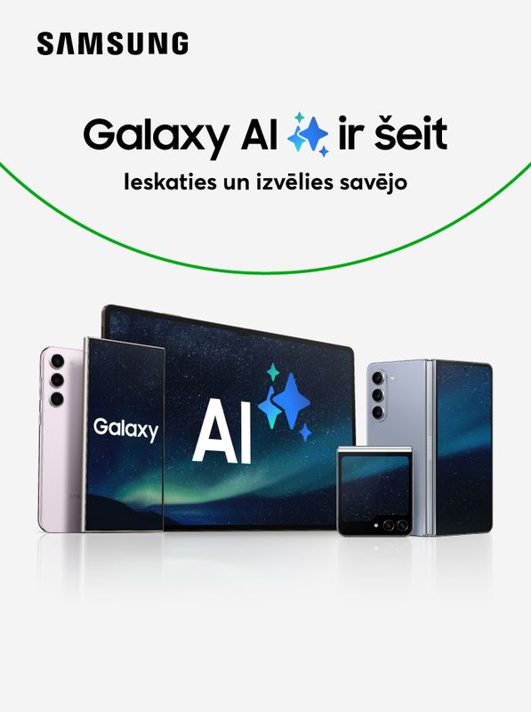 Galaxy AI ir šeit. Ieskaties un izvēlies labāko.
