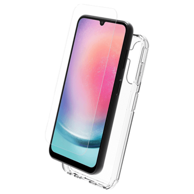 Samsung Galaxy A25 5G Pack Soft Cover+2D Screen Glass By My Way Transparent | Bite