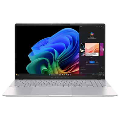 Asus Vivobook S S5507QA-MA112W | Cool Silver | 15.6 " | OLED | 3K | 2880 x 1620 pixels | Glossy | Snapdragon X Elite | X1E 78 100 | 32 GB | LPDDR5X | Solid-state drive capacity 1000 GB | Qualcomm Adreno GPU | Windows 11 Home | 802.11be | Bluetooth version | Bite