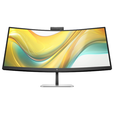 534pm Series 5 Pro WQHD USB-C Curved Conferencing Monitor - 34" 3440x1440 WQHD 400-nit AG, VA, USB-C(100W/15W)/HDMI/DisplayPort, 3x USB-A, speakers, 5MP webcam, RJ-45 LAN, height adjustable/tilt/swivel, 3 years (replaces E34m) | Bite