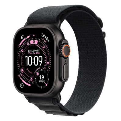 Apple Watch Ultra 3 GPS + Cellular 49mm Black Titanium Case with Black Alpine Loop - Medium | Bite